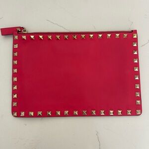 Valentino rockstud Pink pouch Clutch